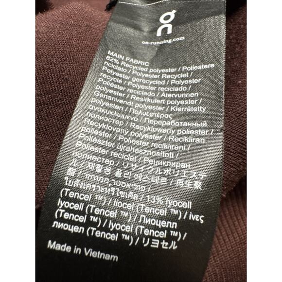 Women’s On Cloud Swiss Engineering Pullover Hoodie Sweatshirt Maroon Red Size XS - Picture 7 of 7